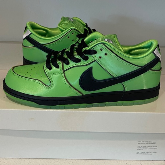 Nike SB Dunk Low Pro QS Buttercup Mean Green Black Lotus Pink 300 Men's Sz 10.5 - Picture 2 of 12